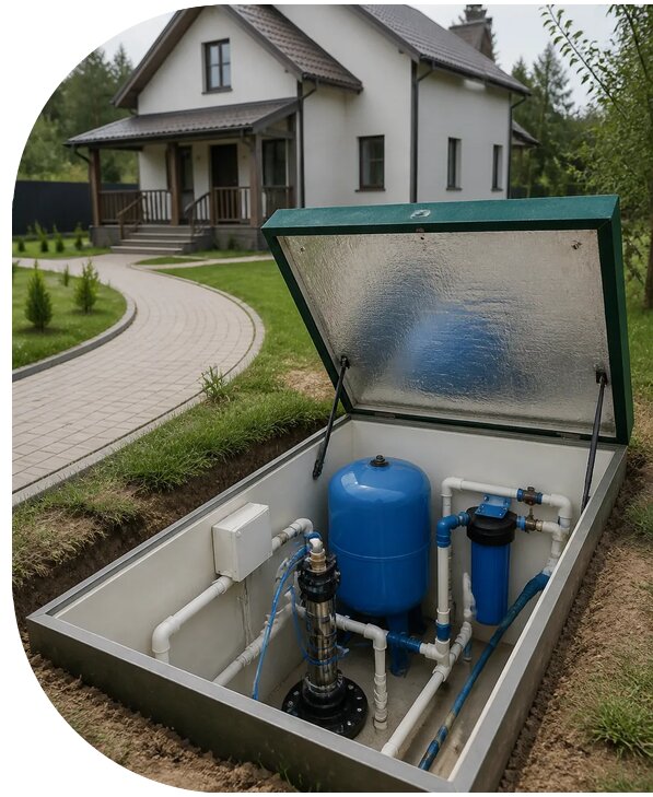Автономное водоснабжение дома в Магадане от 153345 р. | АПаруса-Мгд